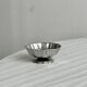 Set of 6 low bowls in polished stainless steel