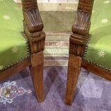 Paire de fauteuils style Empire en acajou, travail des années 50