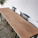 Painted wood farmhouse table