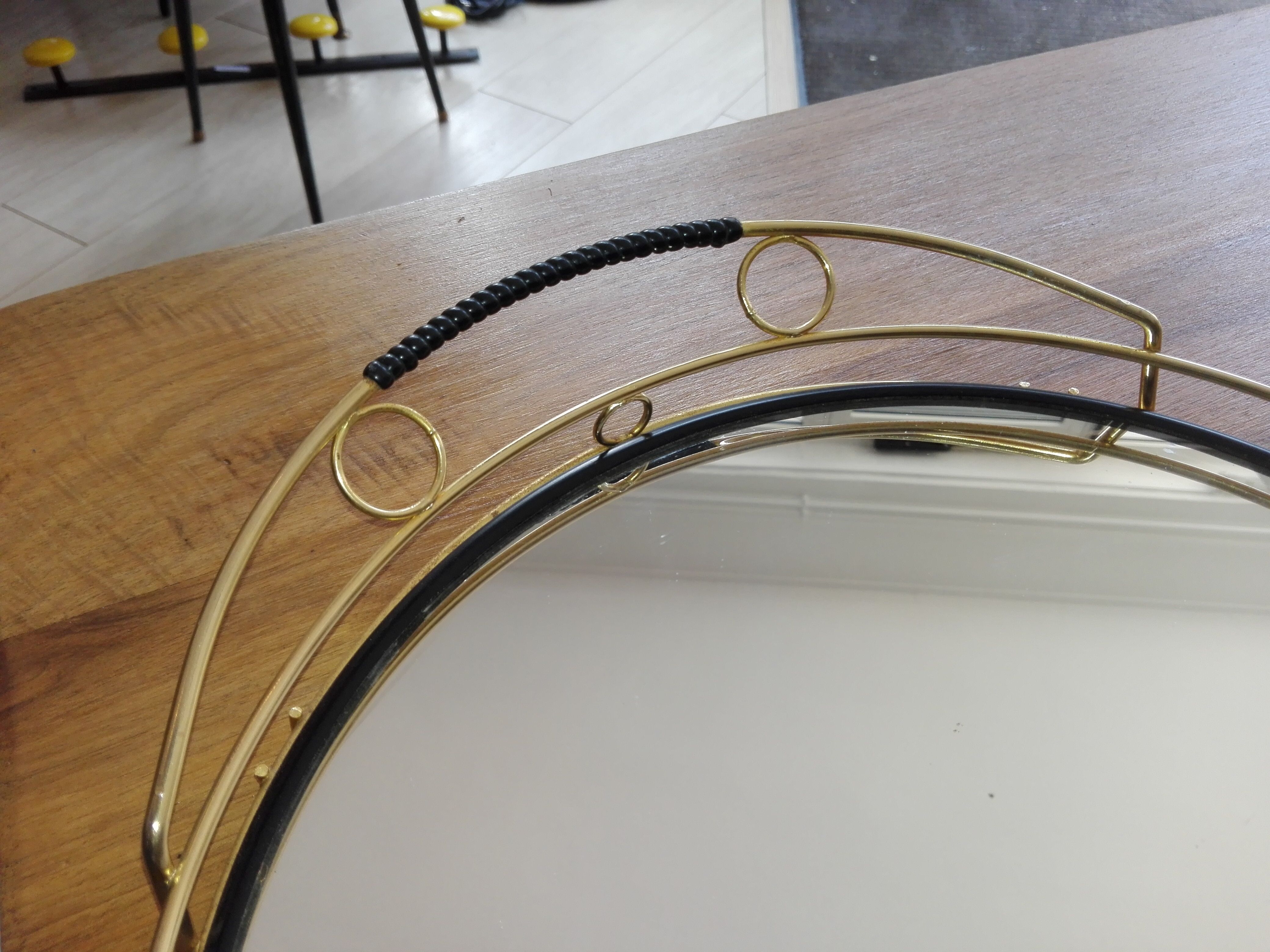 Tray mirror golden 60