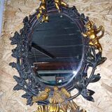 Stucco cherub mirror 65cm by 50cm