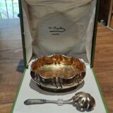 Coffret ensemble de table en métal argenté/Daguillon Nantes