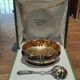 Silver metal table set box/Daguillon Nantes