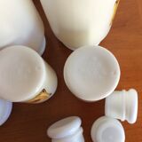 Lot of spice pot Made in Italy Opal Glass - vintage