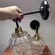 Pair of antique glass wall sconces