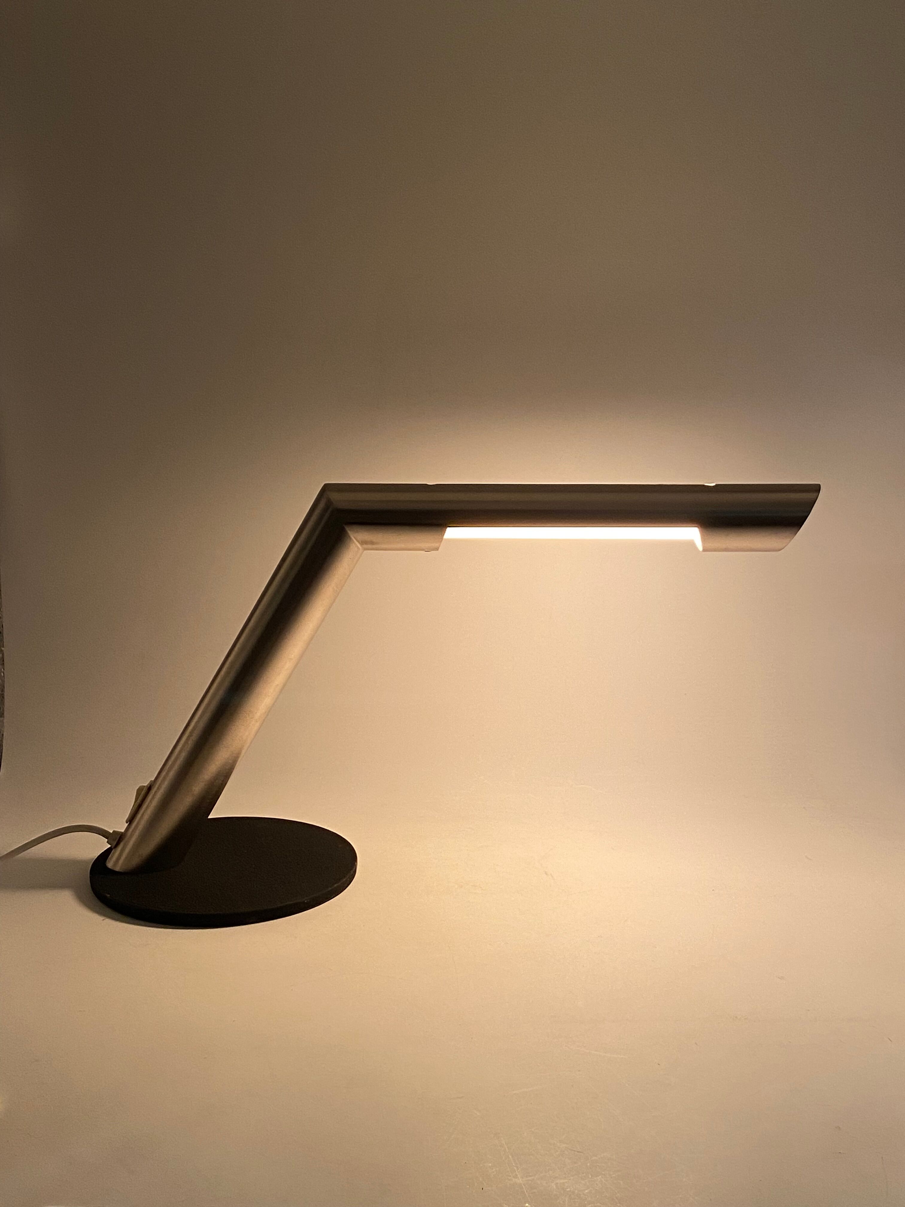 Nanda Vigo, space age desk lamp, Arredoluce, Milano Italy, 1970s