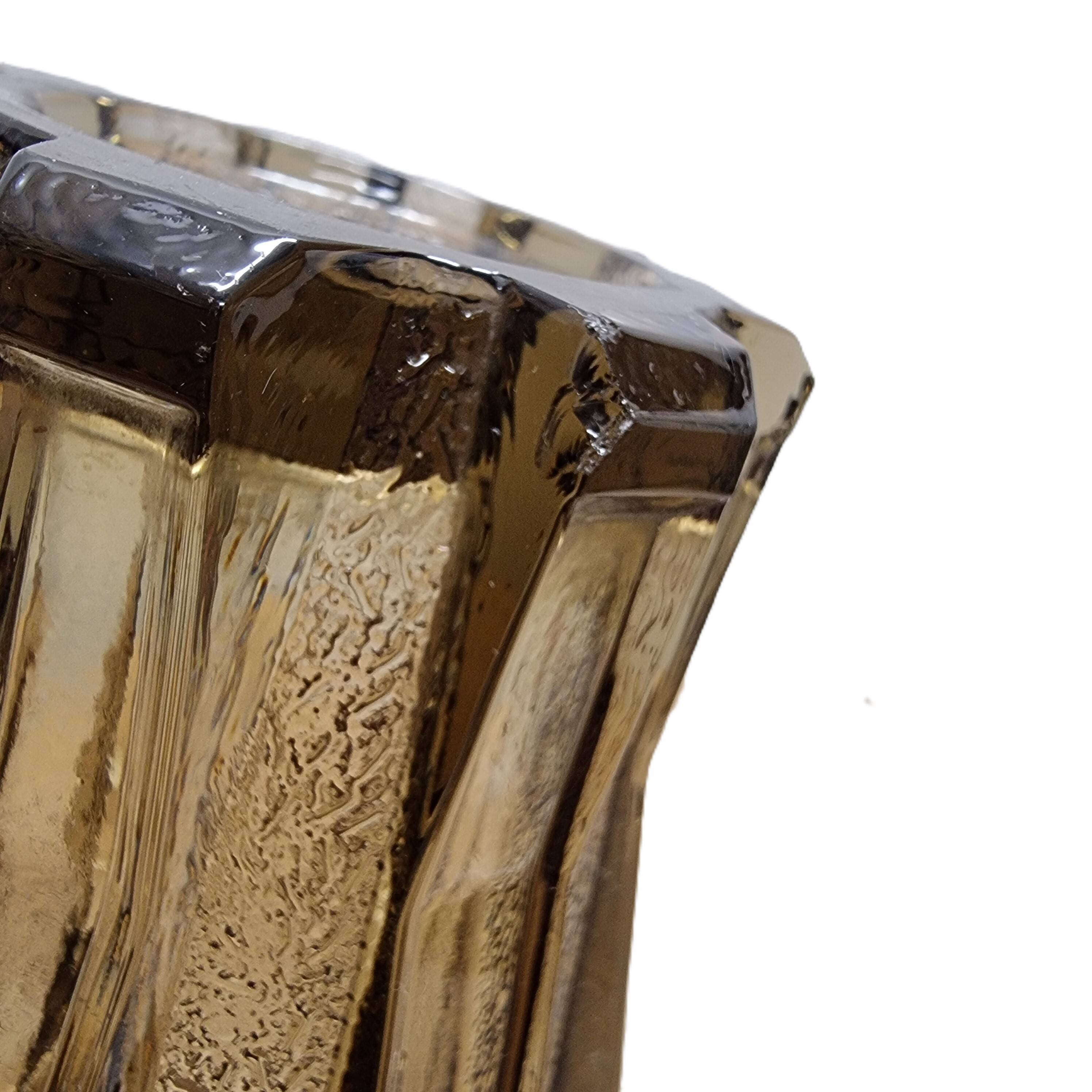 Art Deco Smoked Glass Vase 1930s