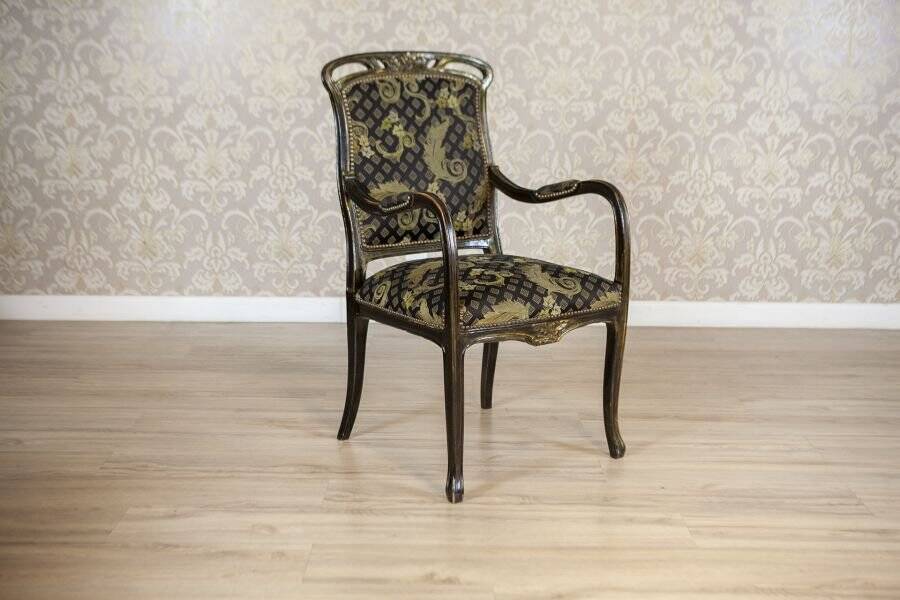 20th Century Art Nouveau Oak Armchair