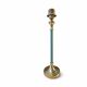 2 x brass and blue steel table lamps from Kullmann / 1970s