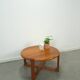 Table basse ronde en teck Niels Bach Danemark
