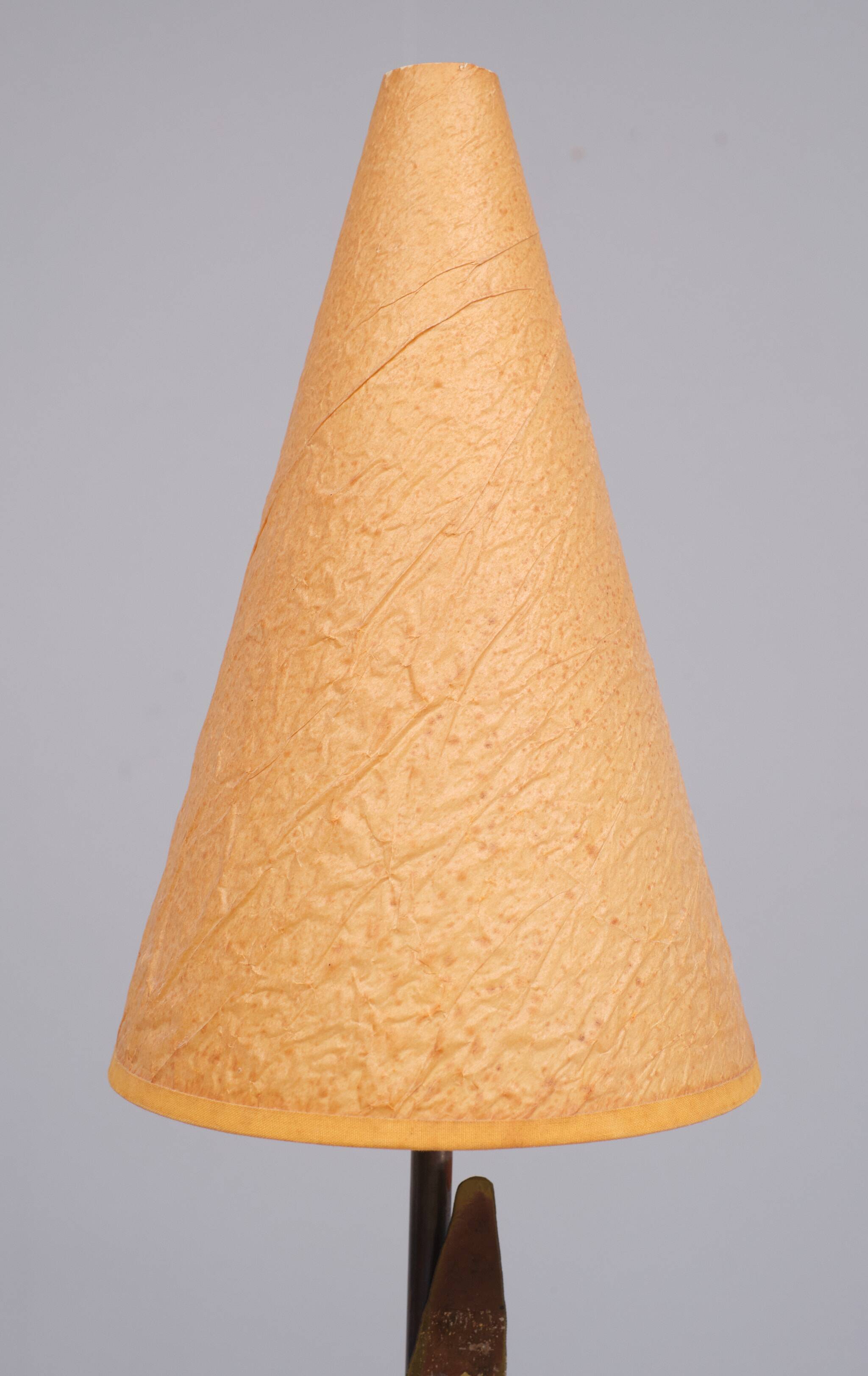 Robert Kostka Brass handmade Table lamp 1980s France