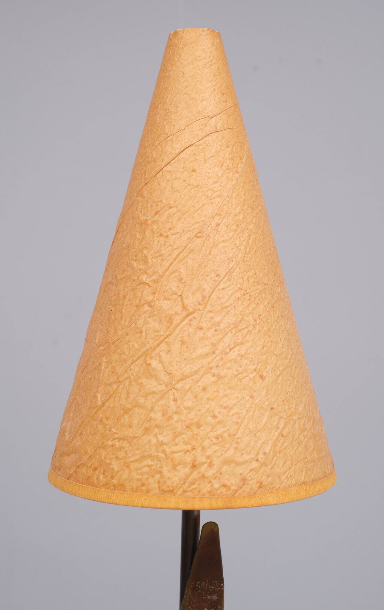 Lampe de table faite main en laiton Robert Kostka 1980 France