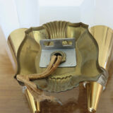Double wall lamp in perspex and gold metal 50s 60s