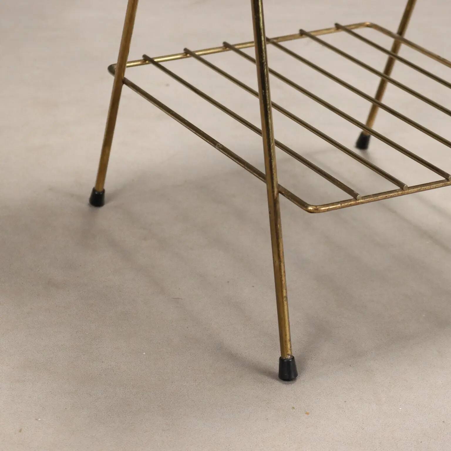 Petite étagère vintage en métal émaillé, design Italie, années 1950
