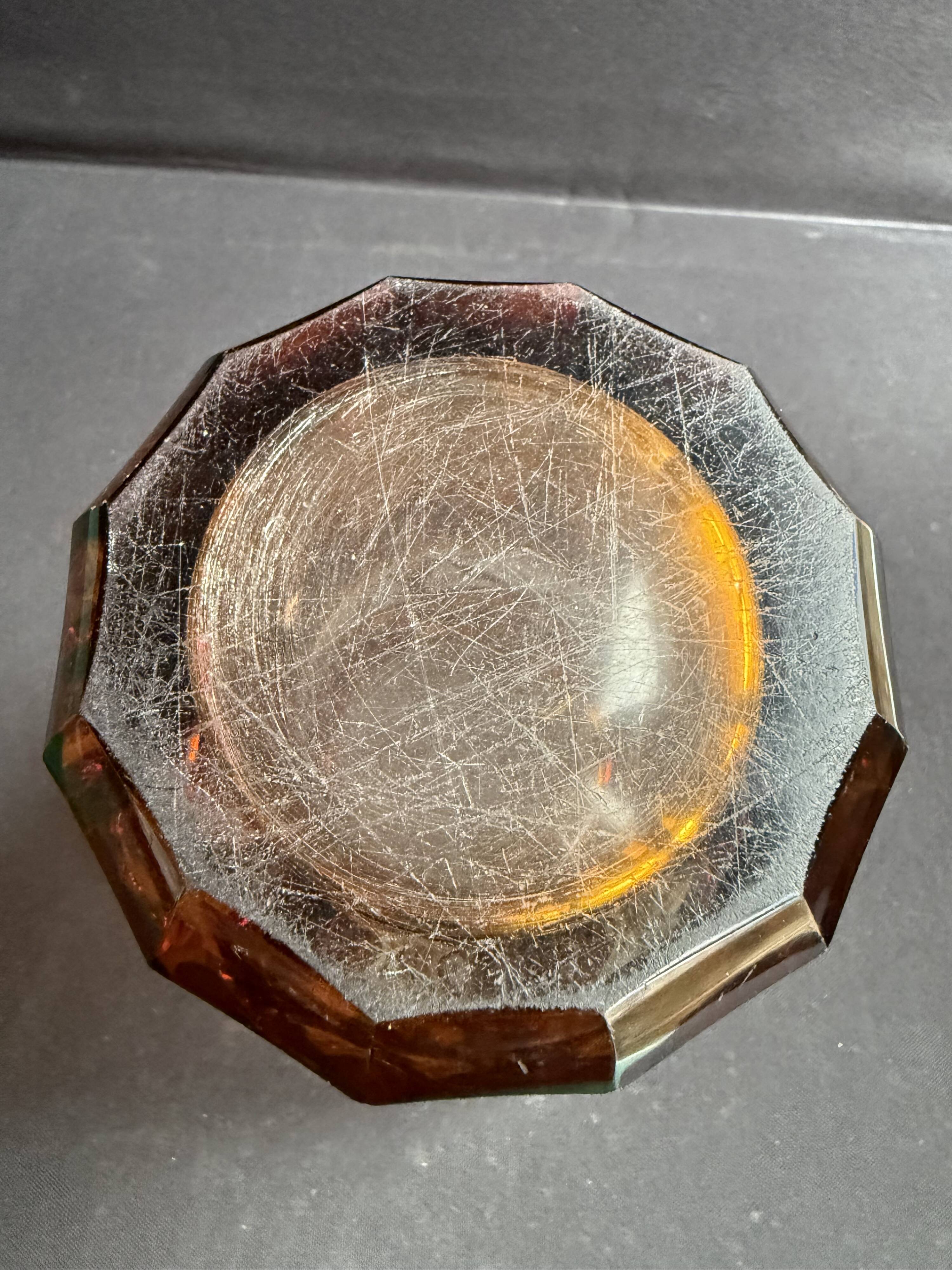 Amber Crystal Vase – Bohemia