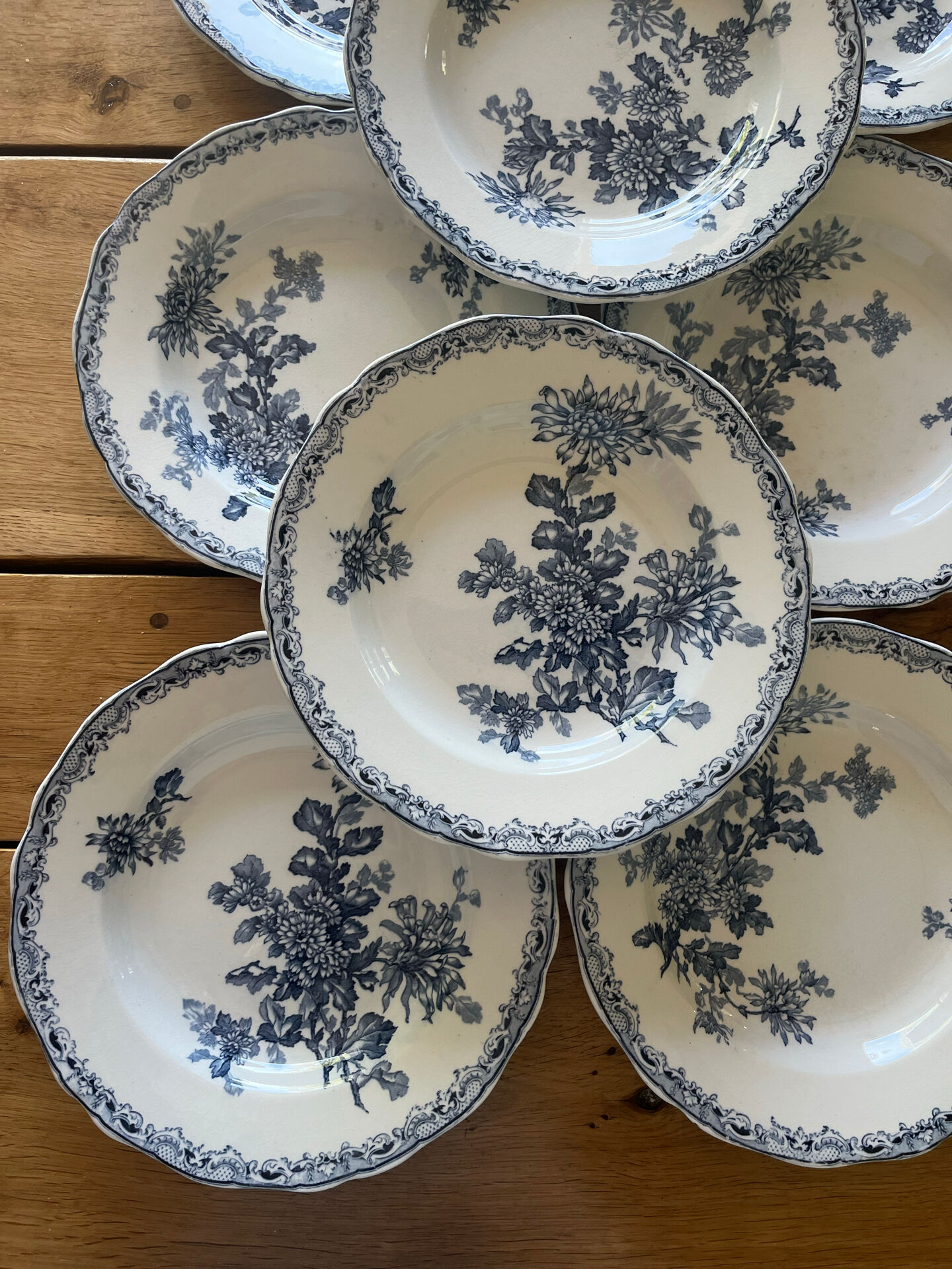 Antique deep plates
