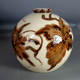 Camille Tharaud vase ball décor vine leaves perfect condition SB