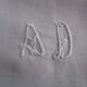 Old infant pillowcase embroidered/monogrammed cotton :49x33cm