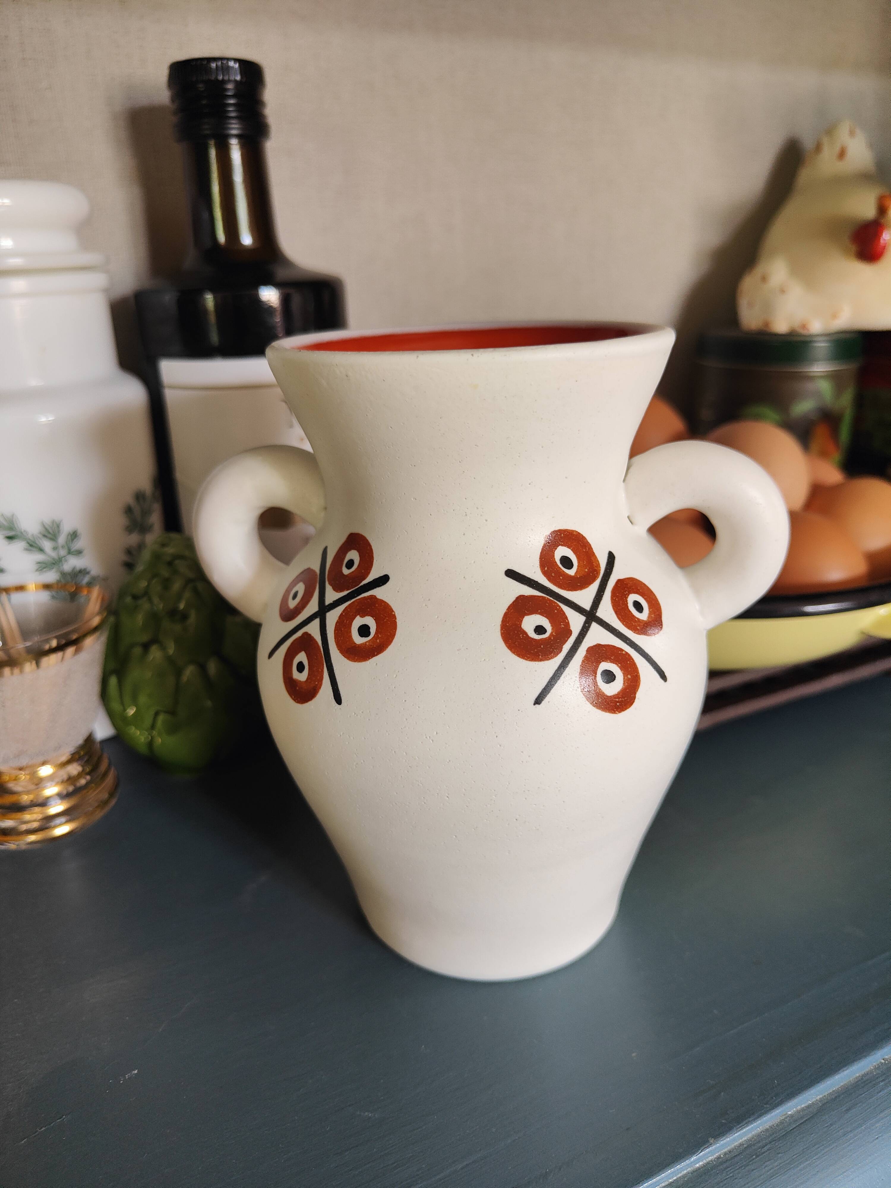 Unique piece, André Baud ceramic vase for Vallauris, 50s-60s