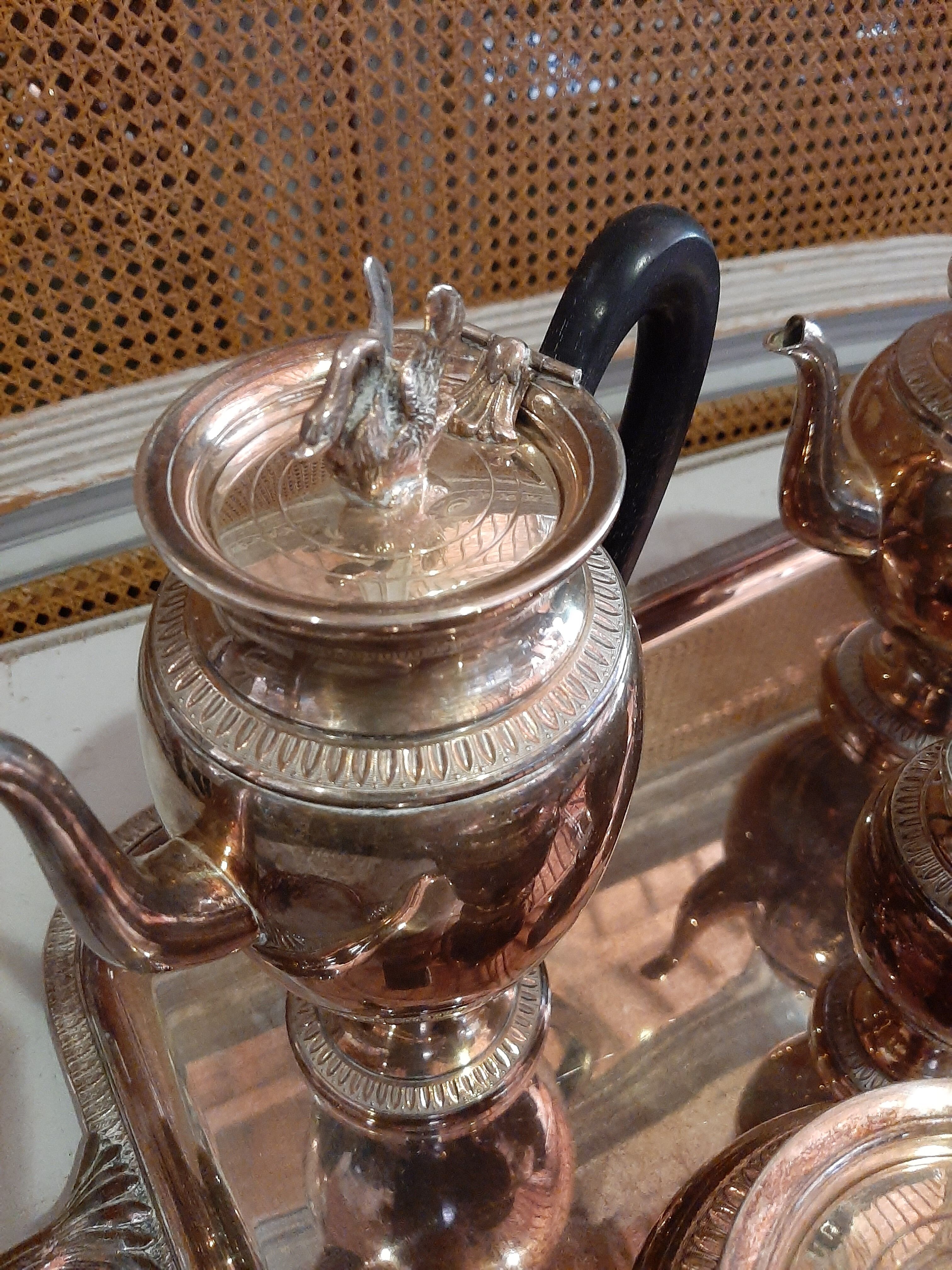 Silver Guildart metal coffee tea service