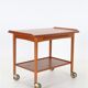 Mogens Hansen teak serving trolley with tray / Mid Century / Danish Modern Design / 1960s