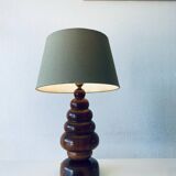 Lampe organique en palissandre