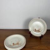 Set of 6 Vintage Churchill England Dessert Plates – Duck Motif