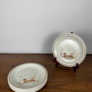 Set of 6 Vintage Churchill England Dessert Plates – Duck Motif