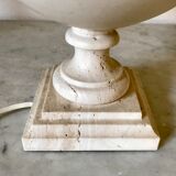 Vintage travertine lampfoot