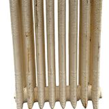 Set of three old radiators with flowered blades in cast iron 20th century