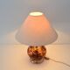 Vintage Art Deco blown glass and porcelain ball lamp (Numbered)
