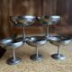 Set of 5 vintage footed dessert bowls