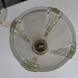 Art deco lamp jean gauthier ezan opalescent glass 1930s