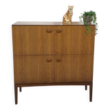 Palissander fineer Palette Möbel kast met 4 vakken en ronde grepen