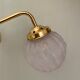 Vintage art deco glass globe elbow lamp