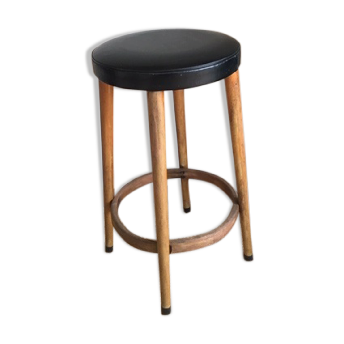 Wooden bar and skai Thonet bar