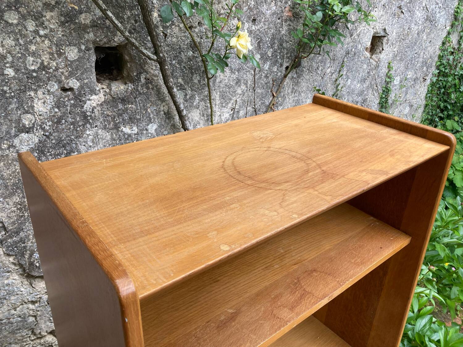Vintage bookcase shelf