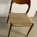 Set of 6 Moller chairs - model #71 (Design Niels O. Moller)