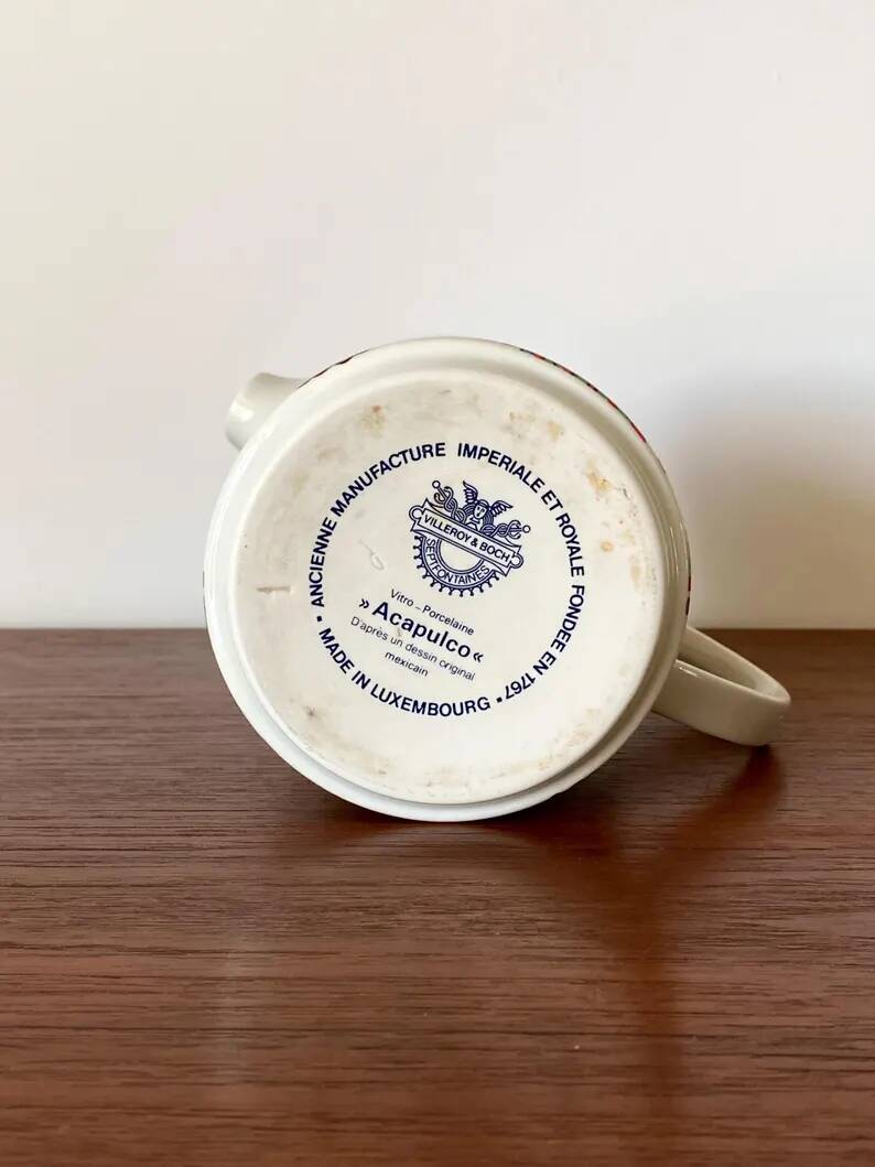 Jug Acapulco by Villeroy and Boch from the 1960s