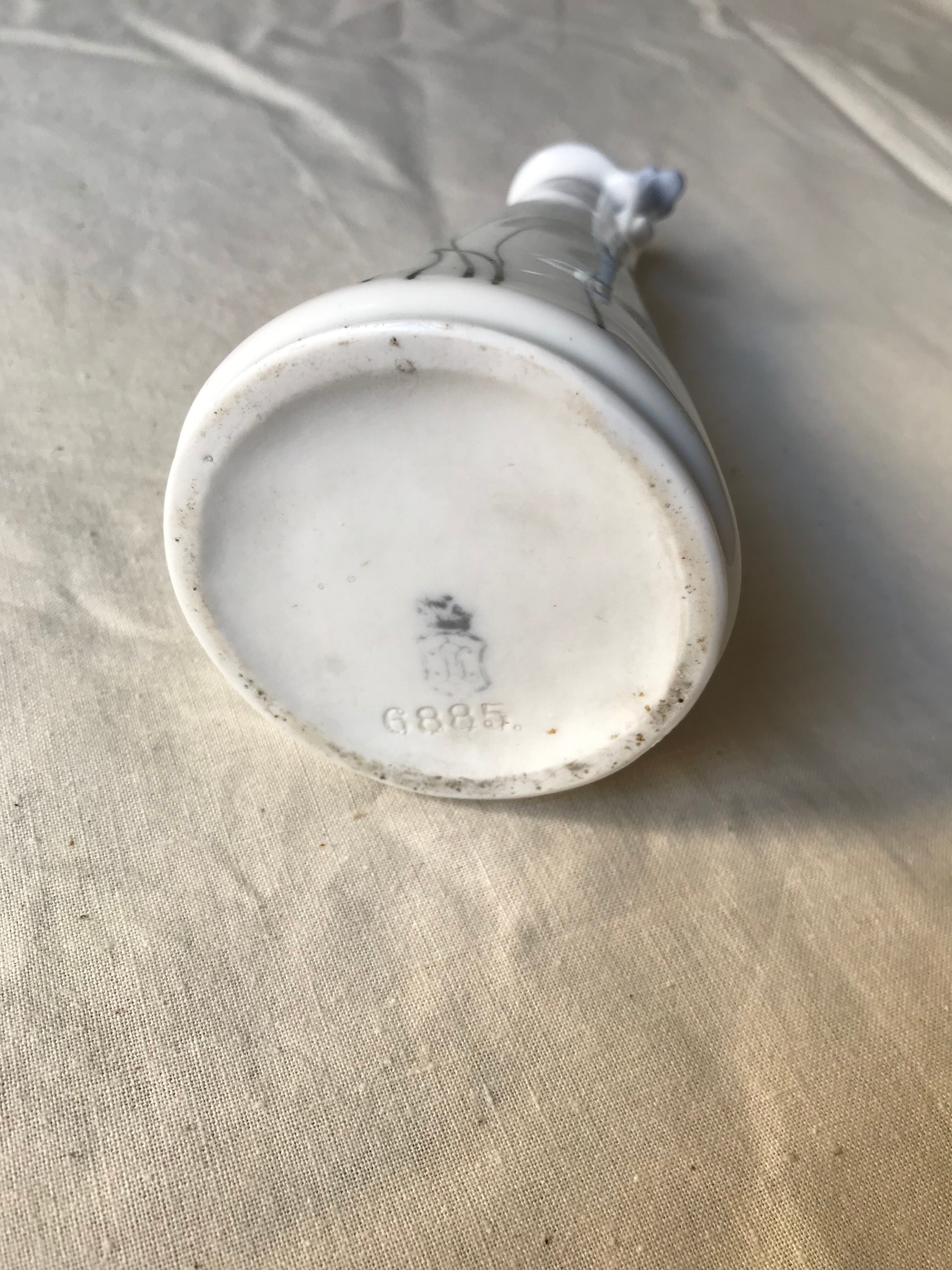 Art Nouveau vase with lila decoration, Galluba & Hofmann