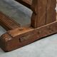 Wabi Sabi style side table in solid oak