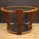 Table basse italienne en bois et verre, années 60
