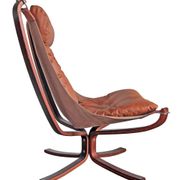 Falcon armchair and ottoman, Sigurd Ressell for Vatne Mobler, 1970s