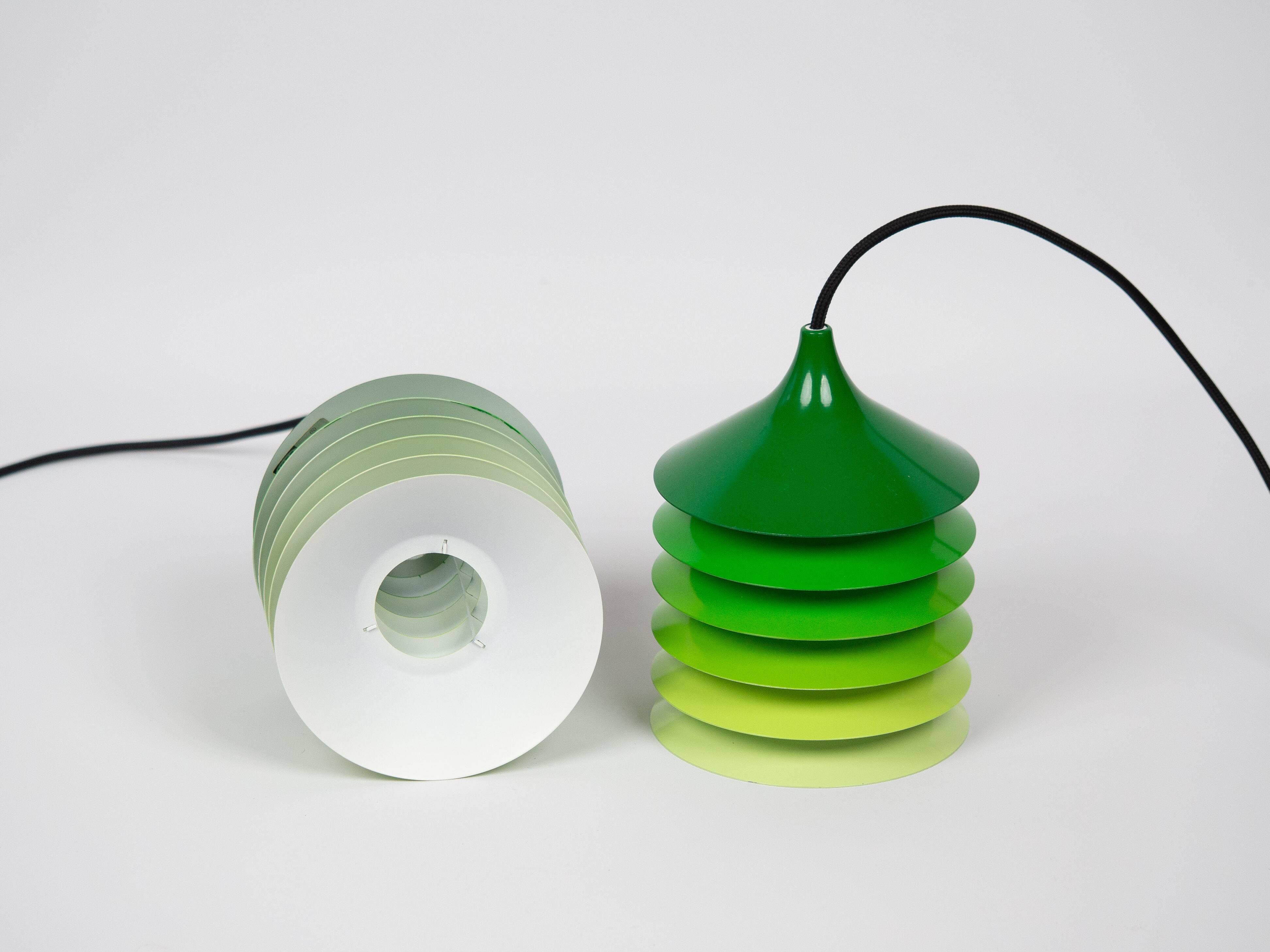 Pair of vintage Danish Duett pendants by Bent Gentzel Boysen, IKEA, 19