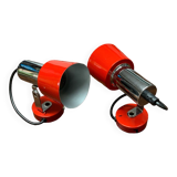 Pair of red spotlights from the 70s