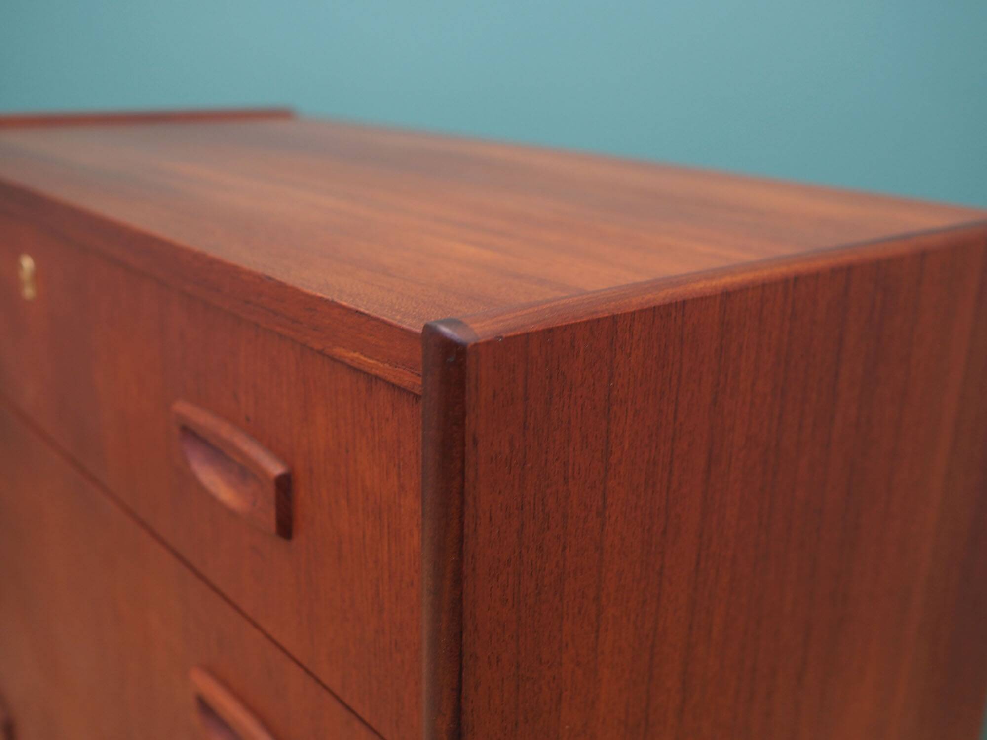 Commode en teck, design danois, années 1970, fabriquée au Danemark