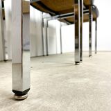 Retro chairs with chrome base