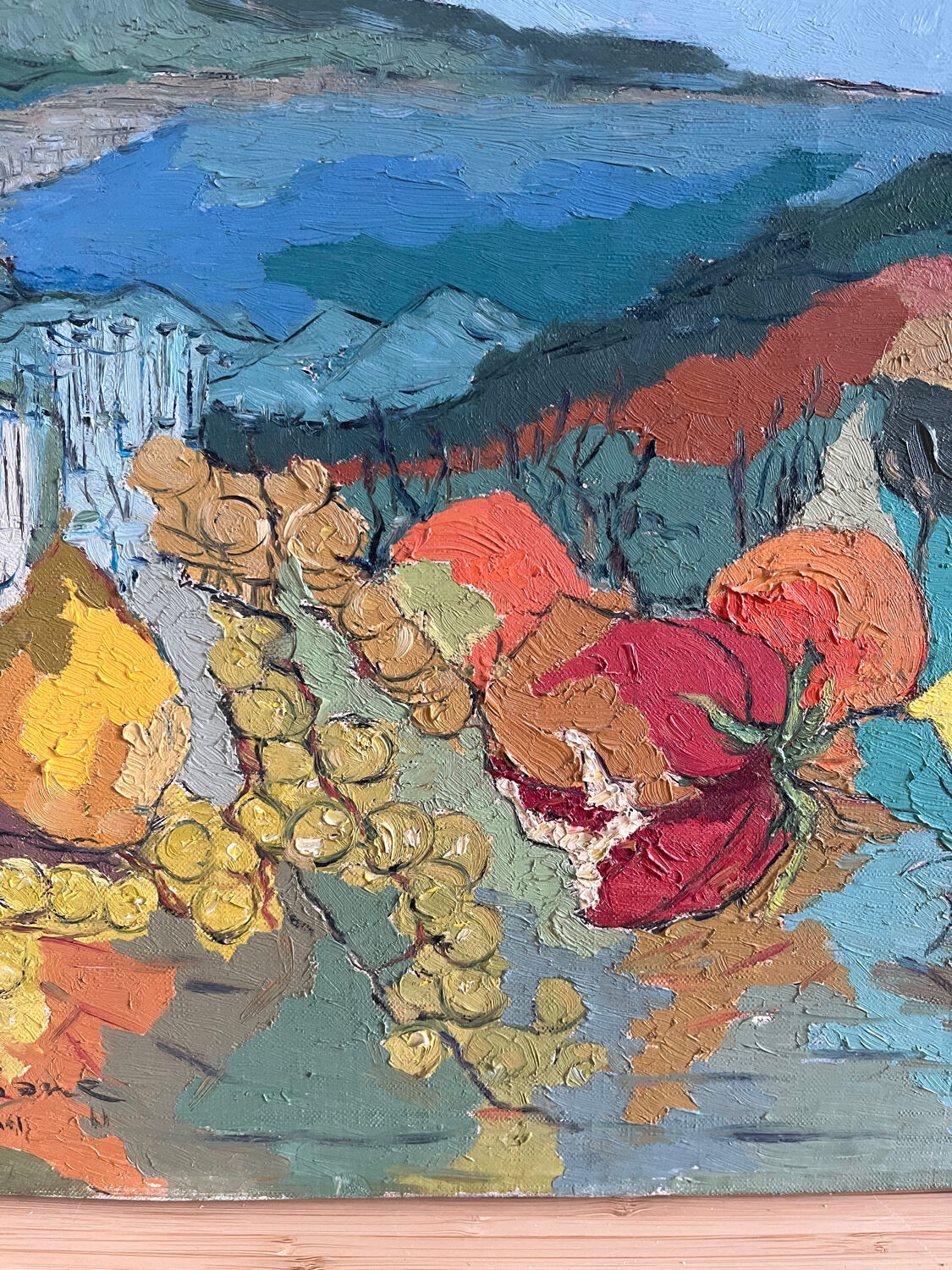 "The Cabin" oil on canvas, 1957