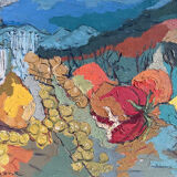 "The Cabin" oil on canvas, 1957