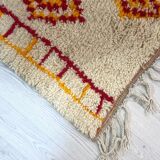 Handmade wool berber rug 250 x 147 cm